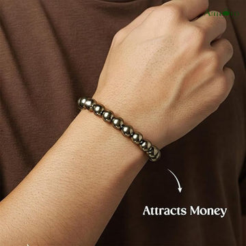 Golden Pyrite Stone Bracelet: A Stylish Token for Financial Growth