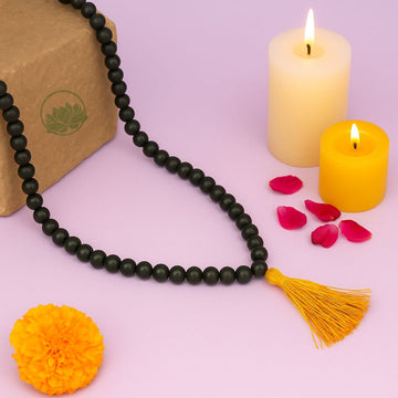 Divya Karungali Malai – 108+1 Natural Ebony Wood Beads for Peace & Balance
