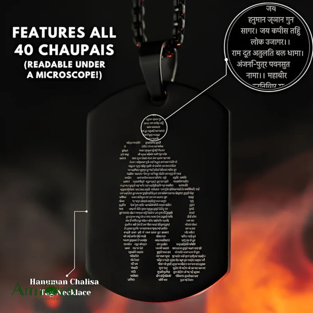 Gold Plated Hanuman Chalisa Pendant – Wear the Power of Lord Hanuman