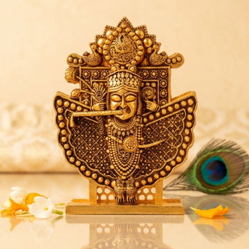 Gold Plated Sanwariya Seth Ji Idol for Home, Car & Office