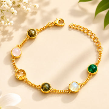 Gold Plated Dhan Siddhi Bracelet for Women | Prosperity, Luck & Success