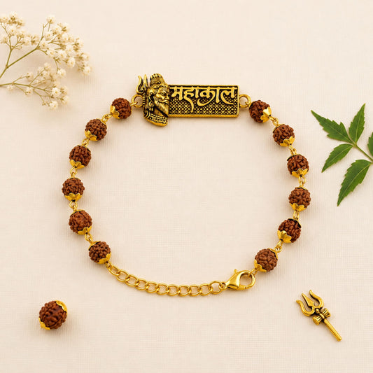 Gold Plated Mahakal Rakhi