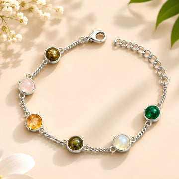 Silver Plated Dhan Siddhi Bracelet for Women | Prosperity, Luck & Success