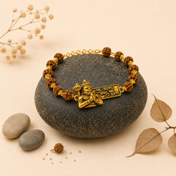 Gold Plated Hanuman Raksha Rakhi