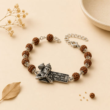 Silver Plated Hanuman Raksha Rakhi