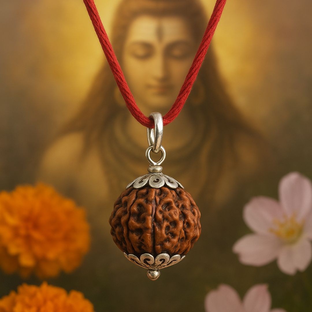 7 Mukhi Nepali Rudraksha - Certified & Lab-Tested for Blessings & Prosperity