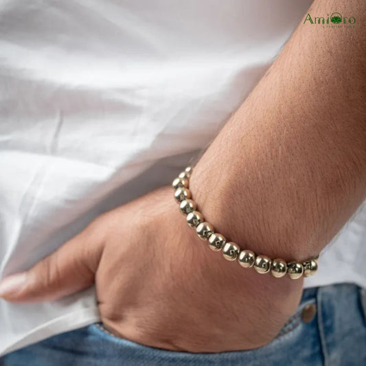 Golden Pyrite Stone Bracelet: A Stylish Token for Financial Growth