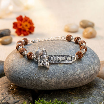 Rudraksha Hanuman Mantra Bracelet | Protection & Strength