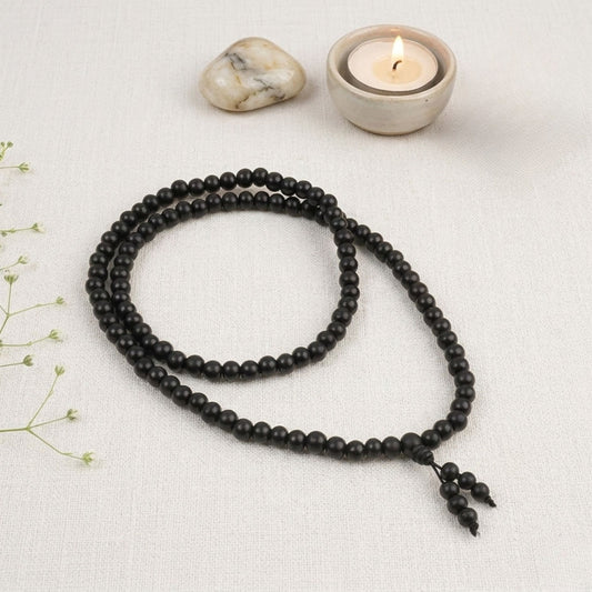 Karungali 108 Beads 3 in 1 Stretchable Mala | Meditation & Healing