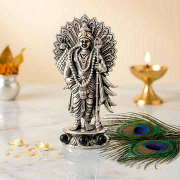 Lord Murugan with Peacock Idol for Home, Car & Workplace