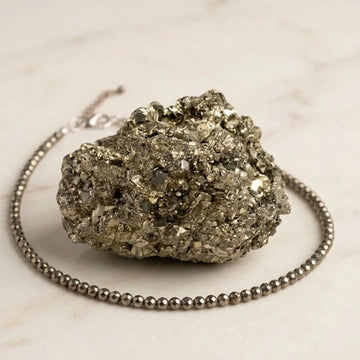 Raw Pyrite Anklet | Wealth, Protection & Positive Energy