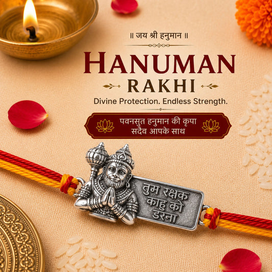 Hanuman Ji Raksha Rakhi with Pavitra Dhaga