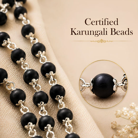 Divine Bajrangbali Face Pendant with Natural Karungali Mala