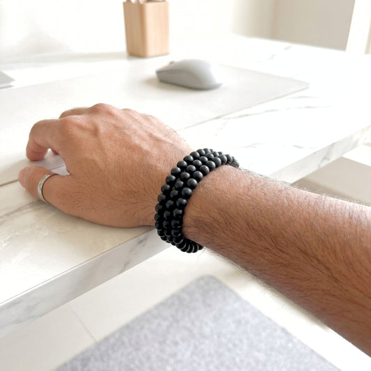 108 Beads Karungali Wrist Band | Protection & Positive Energy