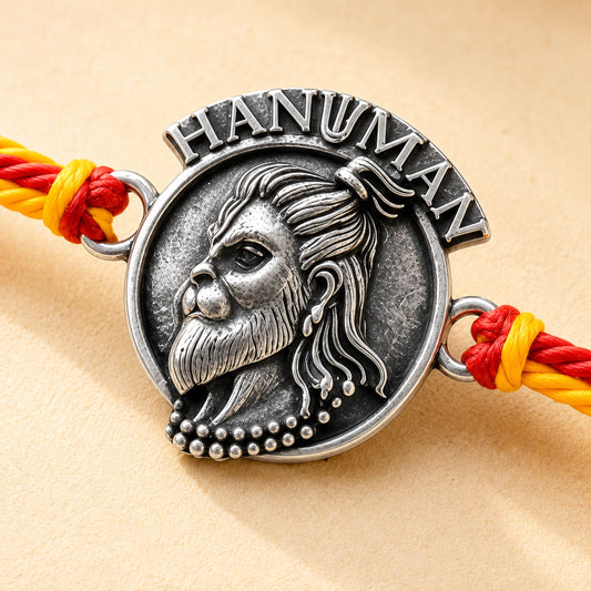 Mahabali Hanuman Rakhi with Pavitra Dhaga