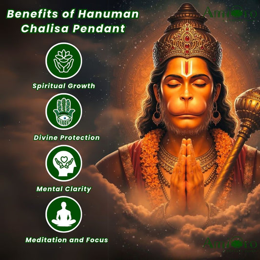 Hanuman Chalisa Pendant – Wear the Power of Lord Hanuman