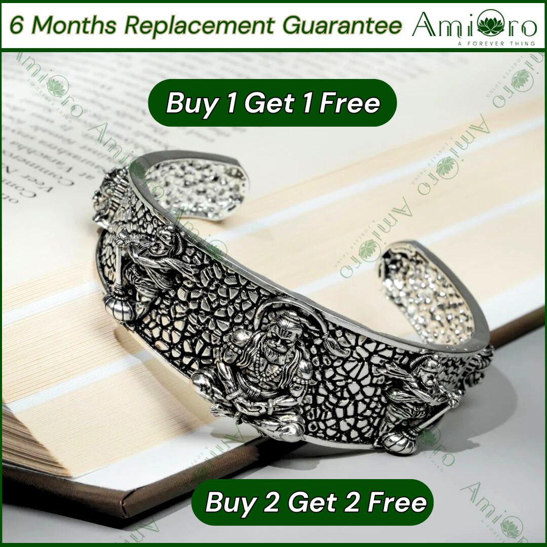 Mahabali Kada™- Silver Plated Divya Shakti Hanumanji Kada ( Limited Time Offer )