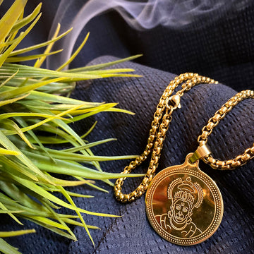 HANUMAN JI PREMIUM GOLD PENDANT WITH CHAIN