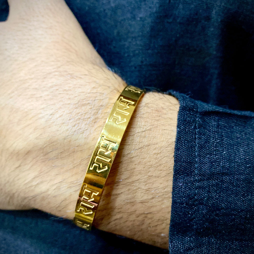 RAM CARVING PREMIUM GOLD BRACELET