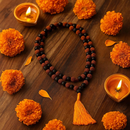 Certified Karungali Rudraksha Malai – Protection, Peace & Health