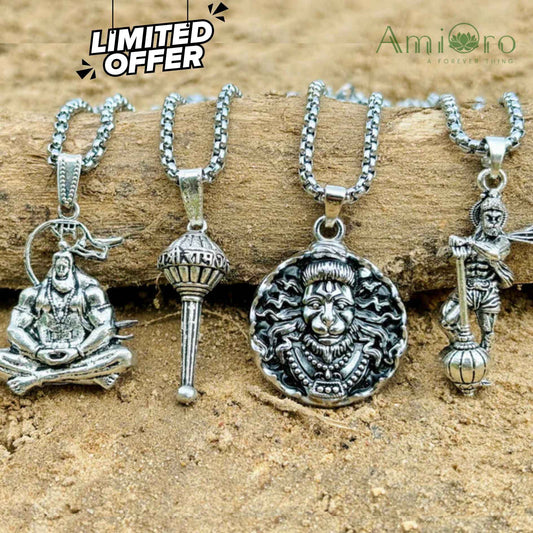 Lord Hanuman Pendant Combo |  Buy 1, Get 3 Free ( 1)