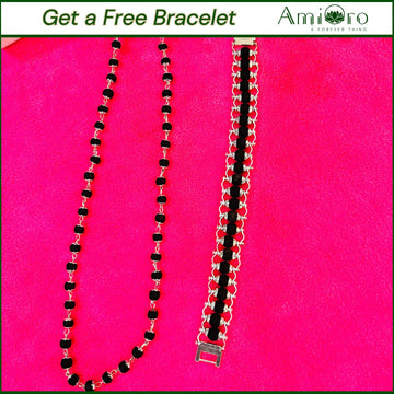 Buy Certified Silver Plated Karungali Malai & Get a Free Bracelet
