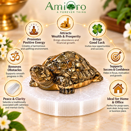 Dhan Vridhi Pyrite Tortoise (Kachhua) | Wealth Booster