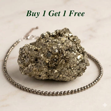 Raw Pyrite Anklet | Wealth, Protection & Positive Energy ( BUY 1 GET 1 FREE )